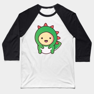 kawaii cute dinosaur baby cat muffin Baseball T-Shirt